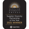 Supplier diversity partnership winner badge